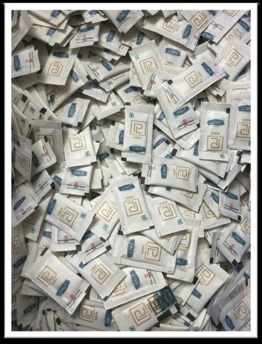 Custom salt sachets
